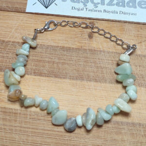 Amazonit Taşı Kırık Doğal Taş Bileklik