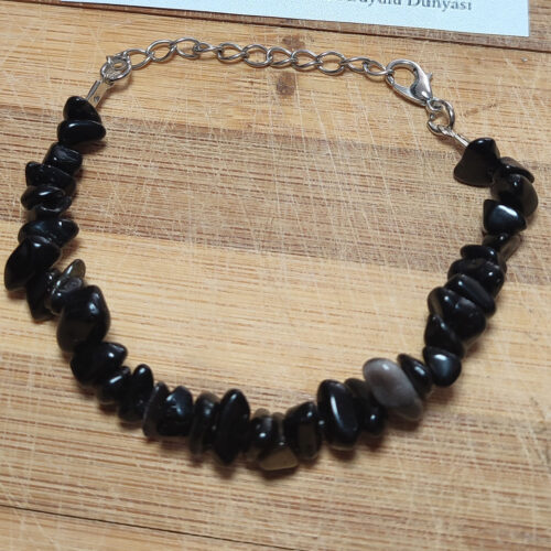 Oniks Taşı Kırık Doğal Taş Bileklik