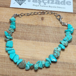 Turkuaz Taşı Kırık Doğal Taş Bileklik