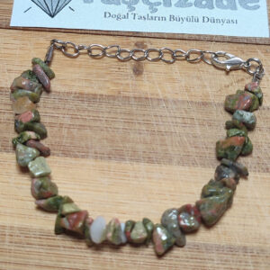Unakit Taşı Kırık Doğal Taş Bileklik