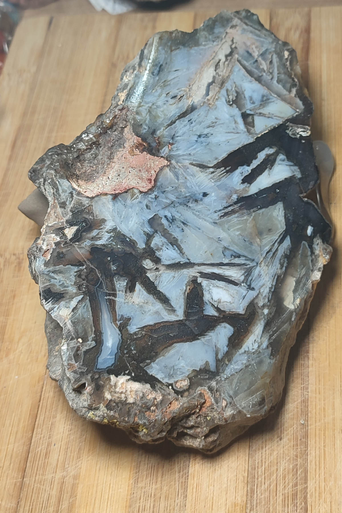 Agat Taşı Ham Dekoratif Kütle 917 Gr - TAŞCIZADE