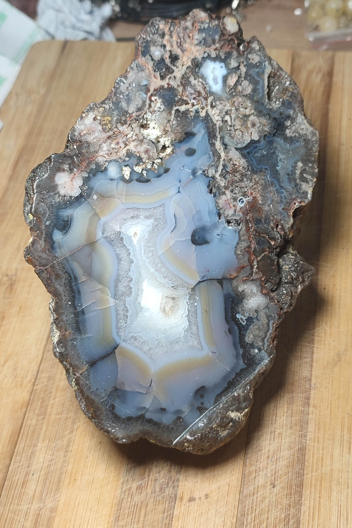 Agat Taşı Ham Dekoratif Kütle 753 Gr – TAŞCIZADE