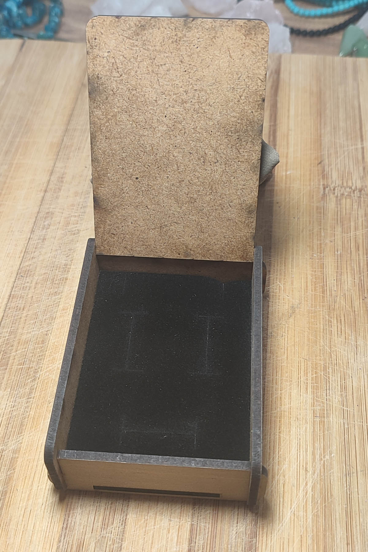 Hediye Kutusu Tamamen Ahşap ( MDF ) 8 *6 CM - Görsel 2