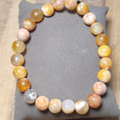 Akik Taşı Açık Kahve Bileklik 8 mm