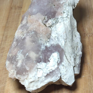 Pembe Kalsedon Taşı Ham Dekoratif Kütle 582 Gr