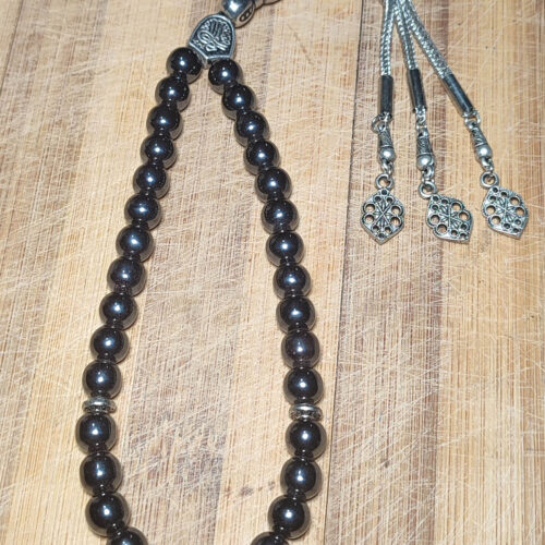 Hematit Taşı Natural Tesbih 33 lü