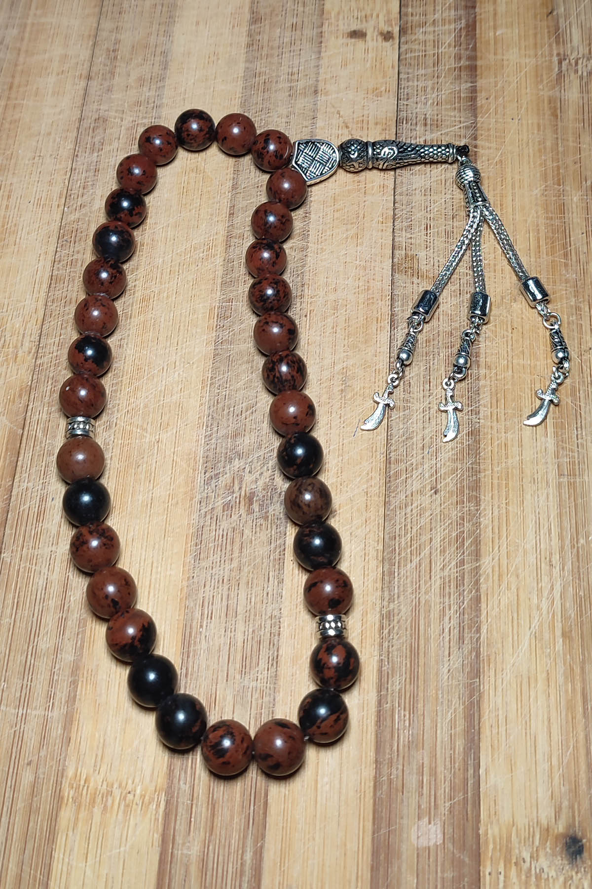 Obsidyen Taşı Mahogany 10 mm Natural Tesbih