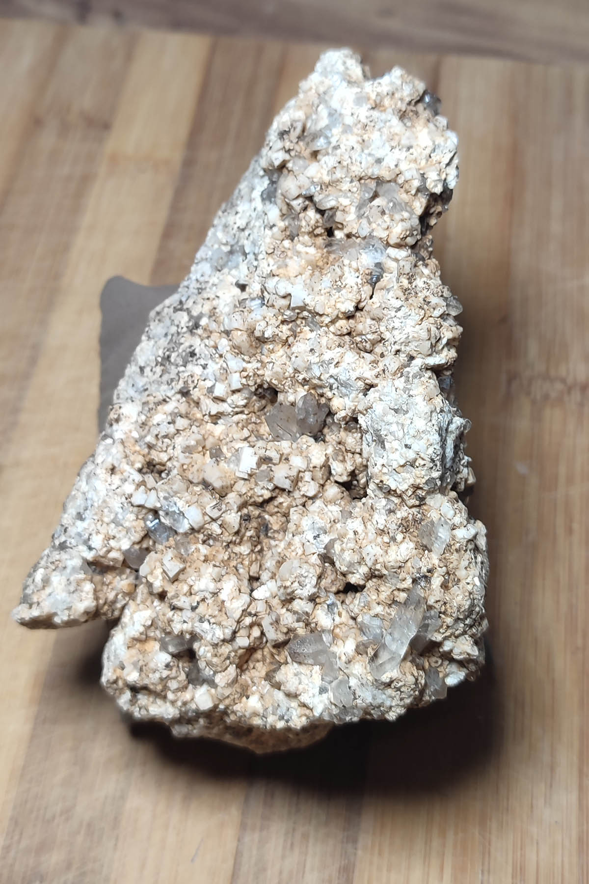 Dumanlı Kuvars Ortoklas Taşı Ham Dekoratif Kütle 381 Gr