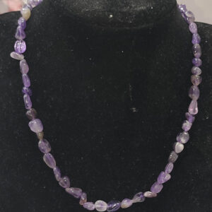 Tımbıl Kesim Ametist Taşı Doğal Taş Kolye