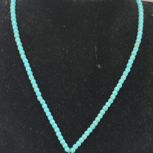 Turkuaz Taşı 4 mm Damla Uçlu Kolye