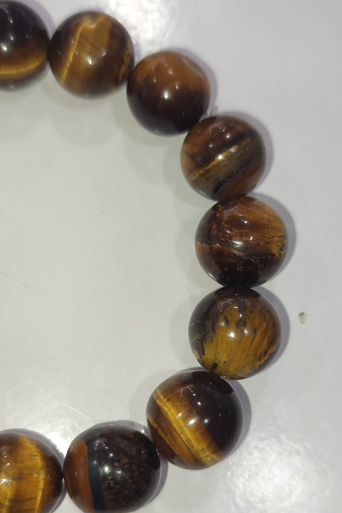 12 mm Kaplangözü Taşı Natural Bileklik - Görsel 3