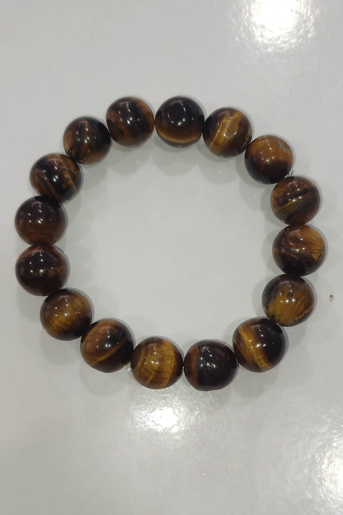 12 mm Kaplangözü Taşı Natural Bileklik - Görsel 2