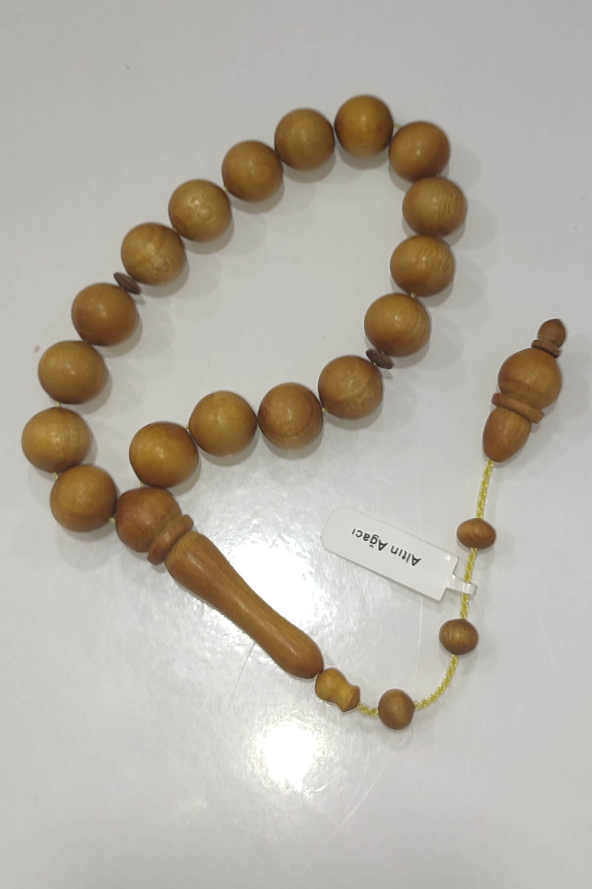 Altın Ağacı 14 mm Natural Tesbih - Görsel 2