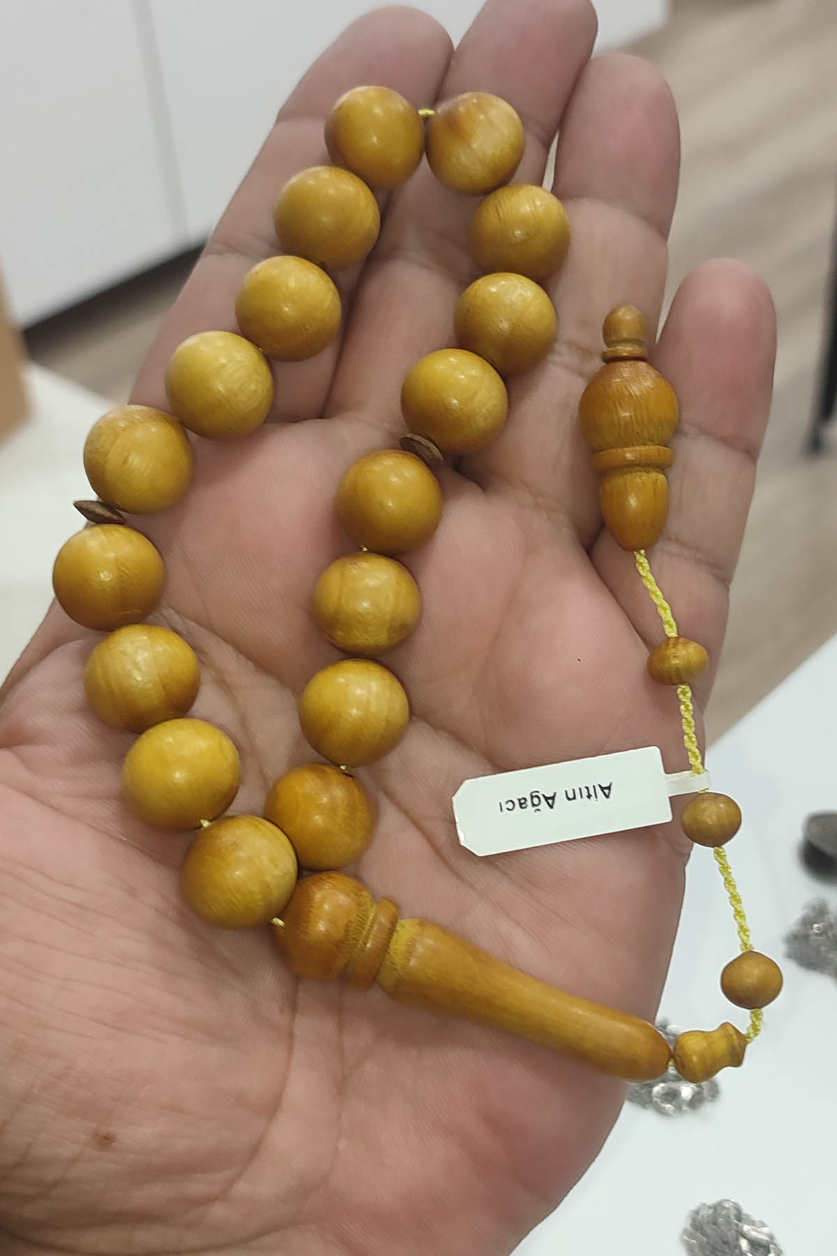 Altın Ağacı 14 mm Natural Tesbih