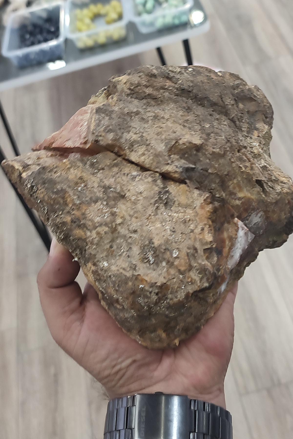 Agat ( Akik ) Taşı Çift Koleksiyonluk Jeotlu Dekoratif Dev Parça 4067 Gr - Görsel 3