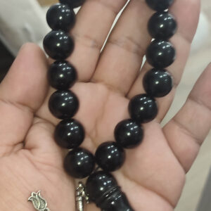 Oltu Taşı ( Gürcü Oltusu ) 14 mm Natural Tesbih