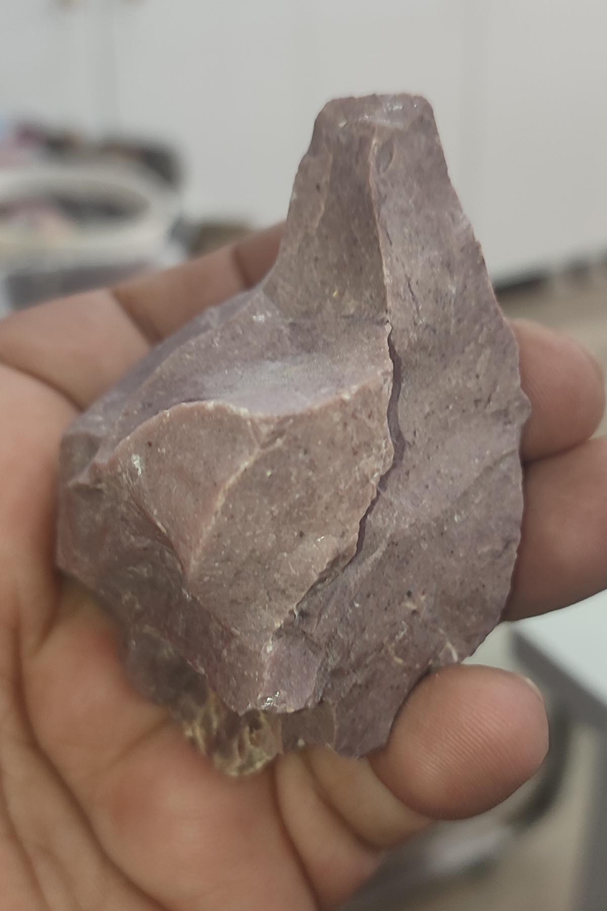 Jasper Taşı Mor Renk Ham Natural Kayaç 140 Gr