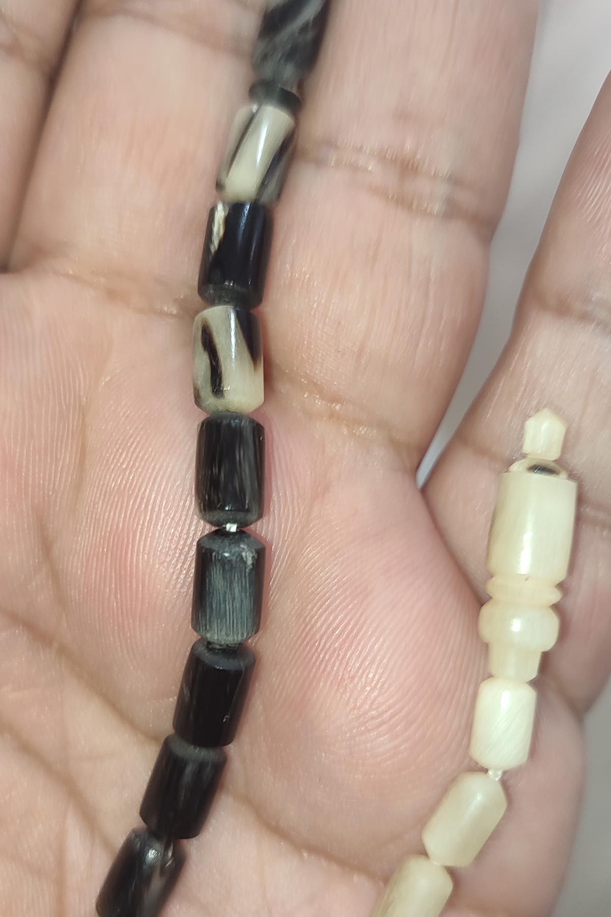 Koç Boynuzu Kapsül Kesim 5,5*9,5 mm Natural Tesbih - Görsel 2