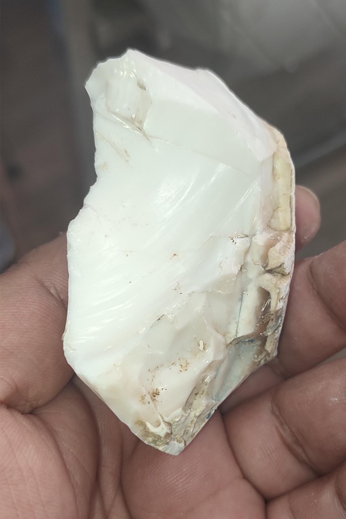 Süt Opal Taşı Ham İşlenmemiş Dekoratif Parça 135 Gr - Görsel 2
