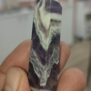 Ametist Taşı Doğaltaş Kule Dekoratif Kütle 35 Gr