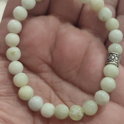 Olivin Taşı 8 mm Natural Doğaltaş Bileklik