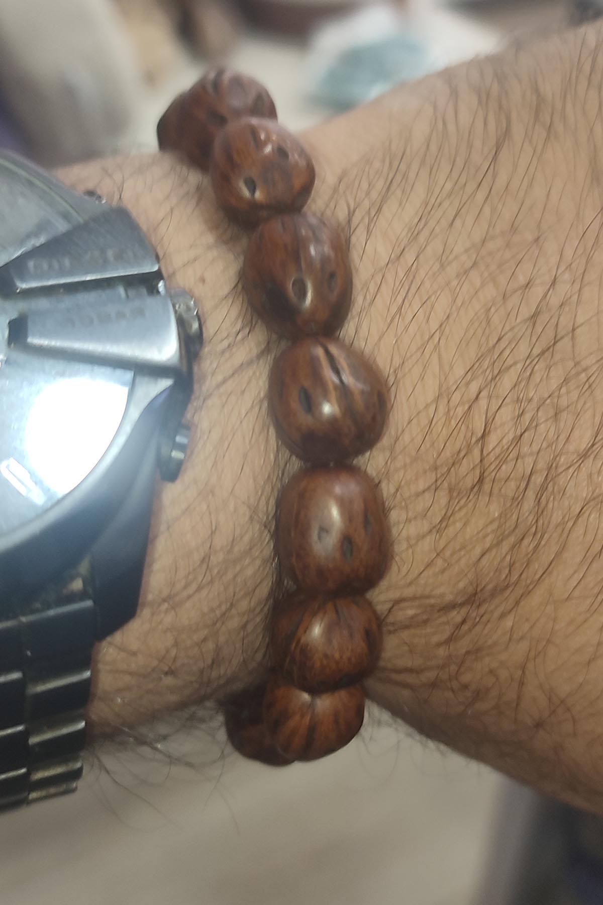 Andız Ağacı Çekirdeği Natural Bileklik - Görsel 4