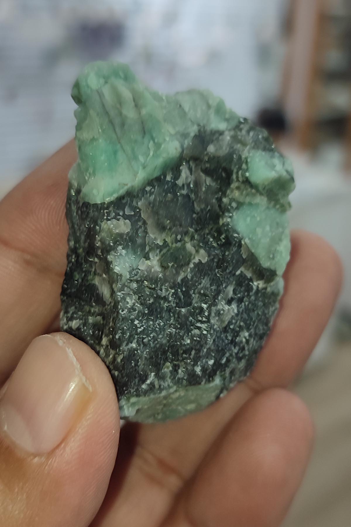 Zümrüt Taşı Ham Natural Doğaltaş Parça 48 Gr