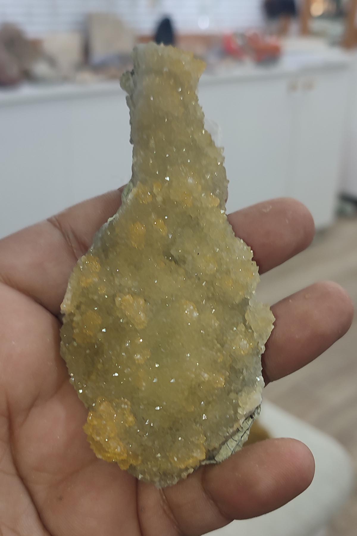 Kuvars Taşı Doğaltaş Ham İşlenmemiş Dekoratif Kütle 122 Gr - Görsel 3
