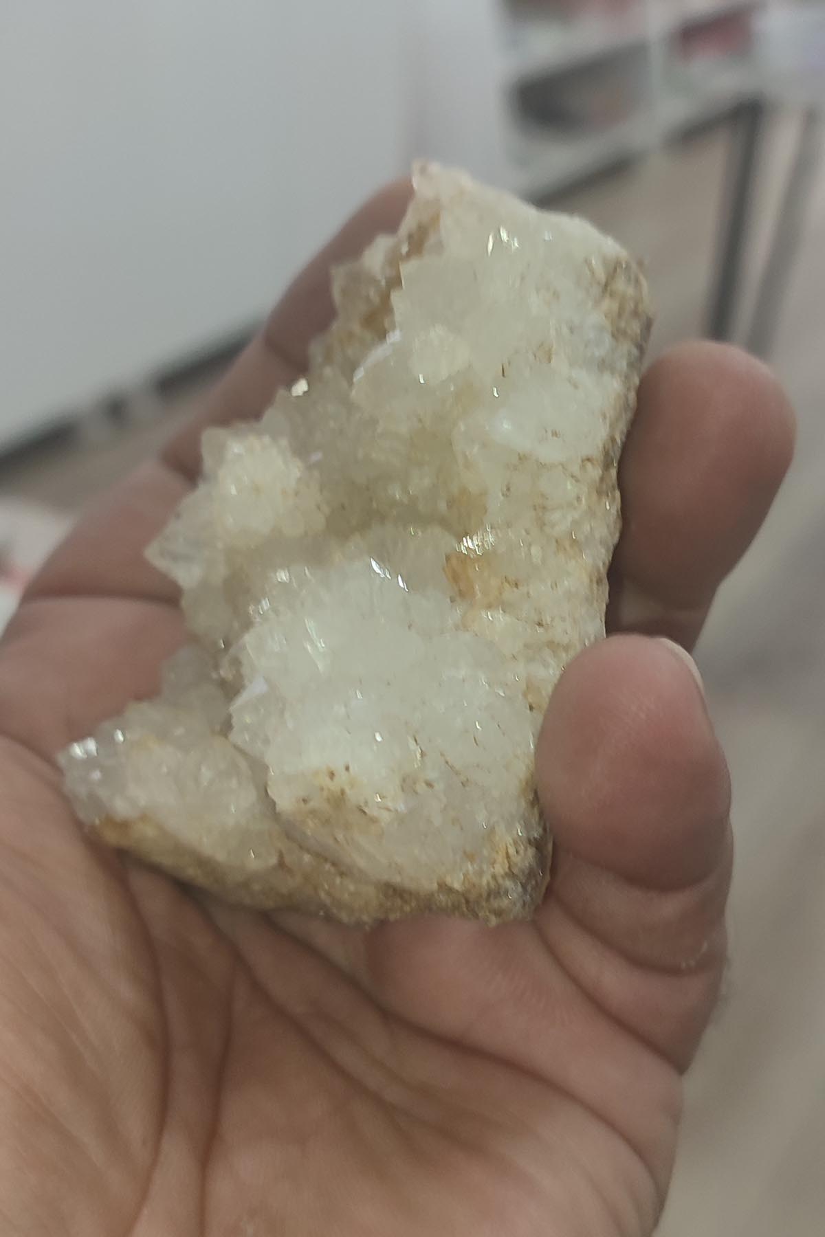 Kuvars Taşı Doğaltaş Ham İşlenmemiş Dekoratif Kütle 145 gr - Görsel 2