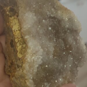 Kuvars Taşı  Çift Tarafı Druzeli Doğaltaş Ham İşlenmemiş  Dekoratif Kütle 281 gr