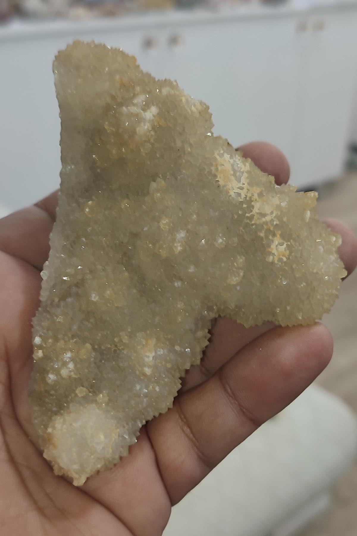 Kuvars Taşı Doğaltaş Ham İşlenmemiş Dekoratif Kütle 315 gr - Görsel 3