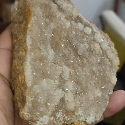 Kuvars Taşı Doğaltaş Ham İşlenmemiş  Dekoratif Kütle 534 gr