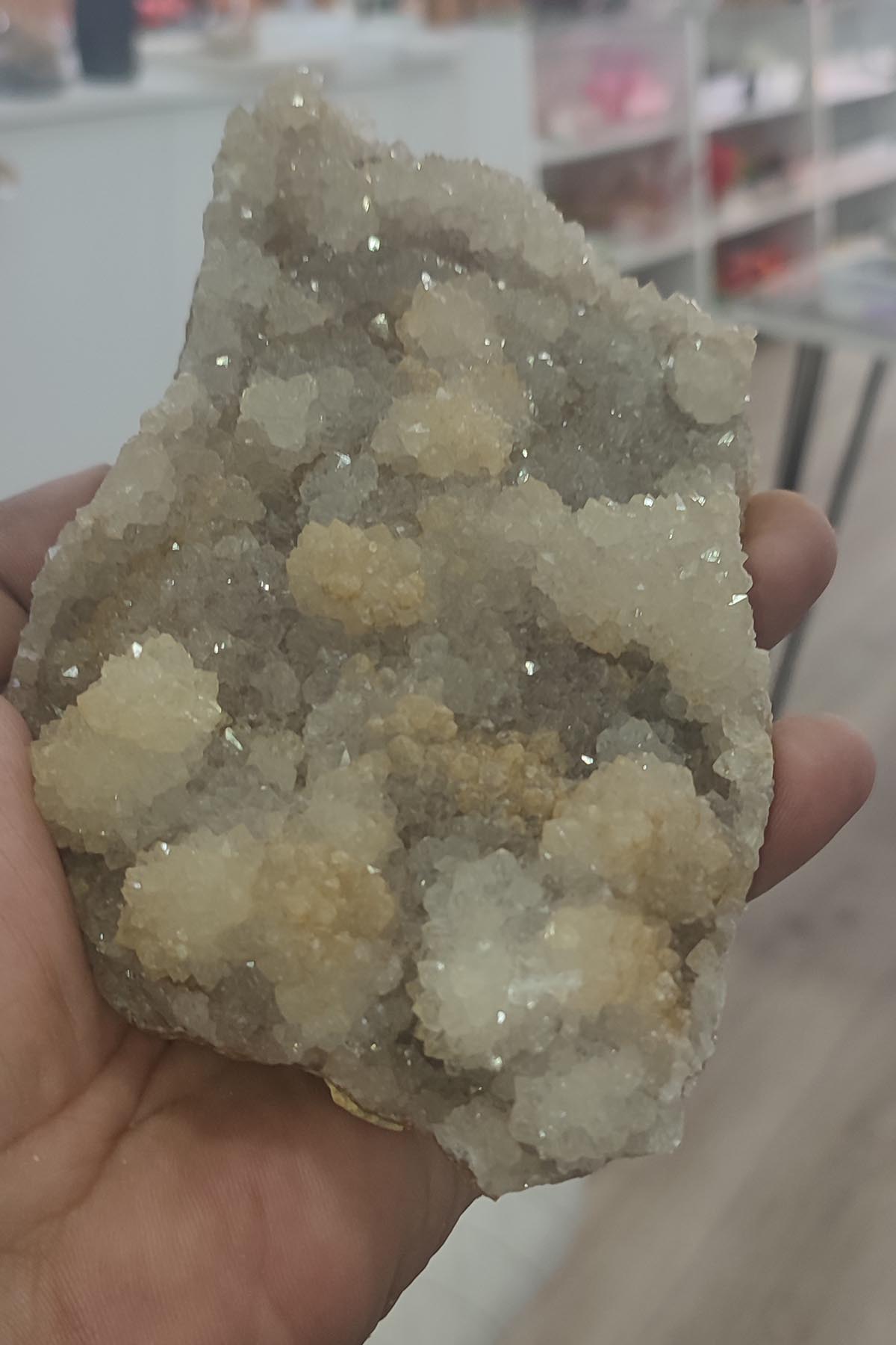 Kuvars Taşı Doğaltaş Ham İşlenmemiş Dekoratif Kütle 835 gr