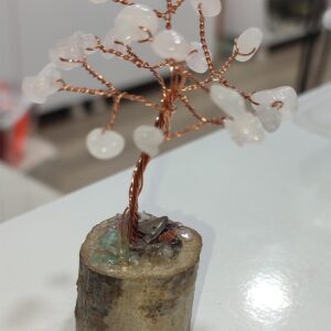 Pembe Kuvars Taşı Natural Ağaç 7 cm