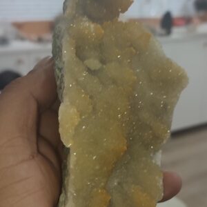 Sitrin Taşı Doğaltaş Ham İşlenmemiş  Dekoratif Kütle 473 gr