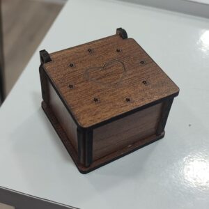 Ahşap Hediyelik Yüzük Kutusu