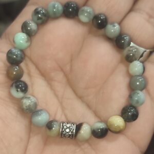 Amazonit Taşı 8 mm Natural Doğaltaş Bileklik