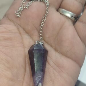 Ametist Taşı Natural Doğaltaş ( Sarkaç ) Pandül