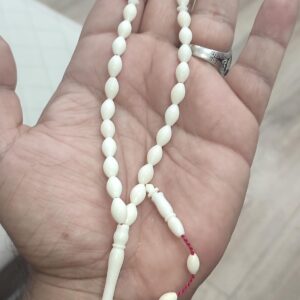 Deve Kemiği Arpa Kesim 6*10 mm Natural Kemik Tesbih
