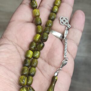 Kapsül Kesim Toprak Rengi Iran Bağası Toz Kehribar Tesbih