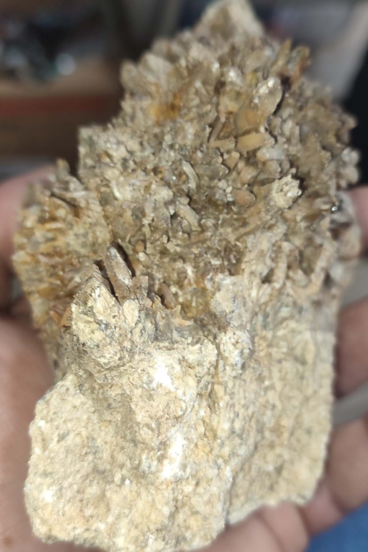 İğne Kuvars Taşı Kayaçlı Ham Natural Doğaltaş Kütle 653 gr - Görsel 2