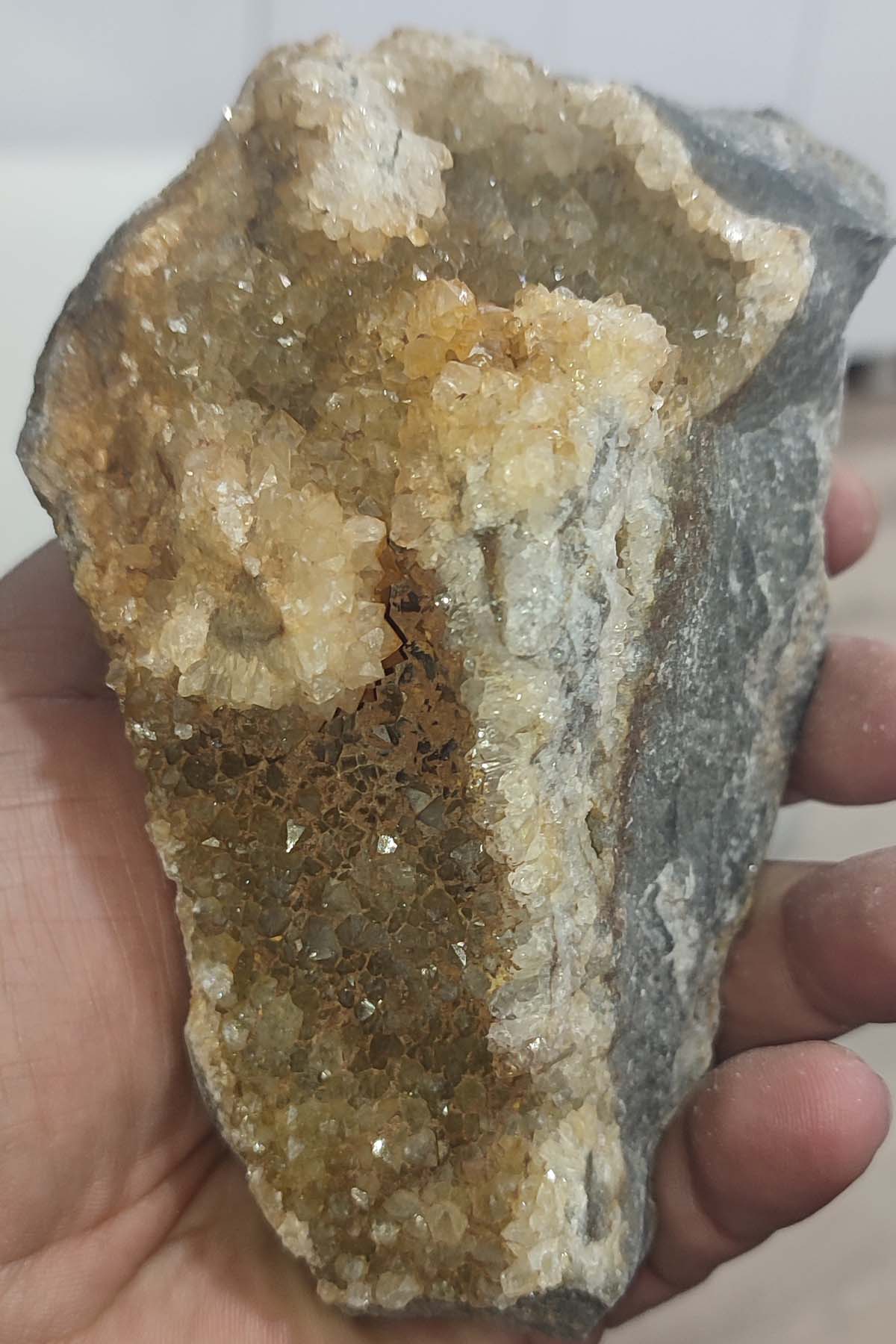 Sitrin Taşı Kayaçlı Ham Natural Doğaltaş Kütle 994 gr - Görsel 4