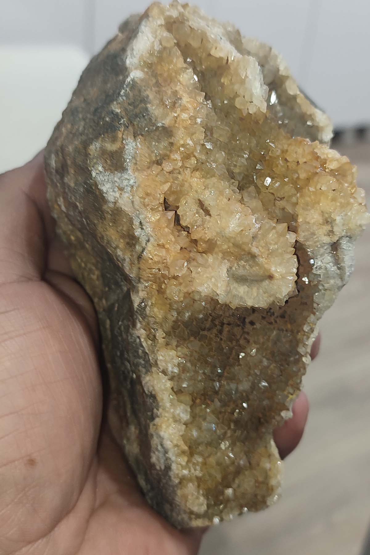 Sitrin Taşı Kayaçlı Ham Natural Doğaltaş Kütle 994 gr