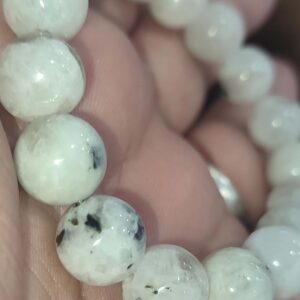 Ay Taşı A+++ Kalite 12 mm Natural Doğaltaş Bileklik