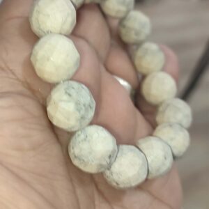 Gri Jasper Taşı 14 mm Faset Kesim Natural Doğaltaş Bileklik