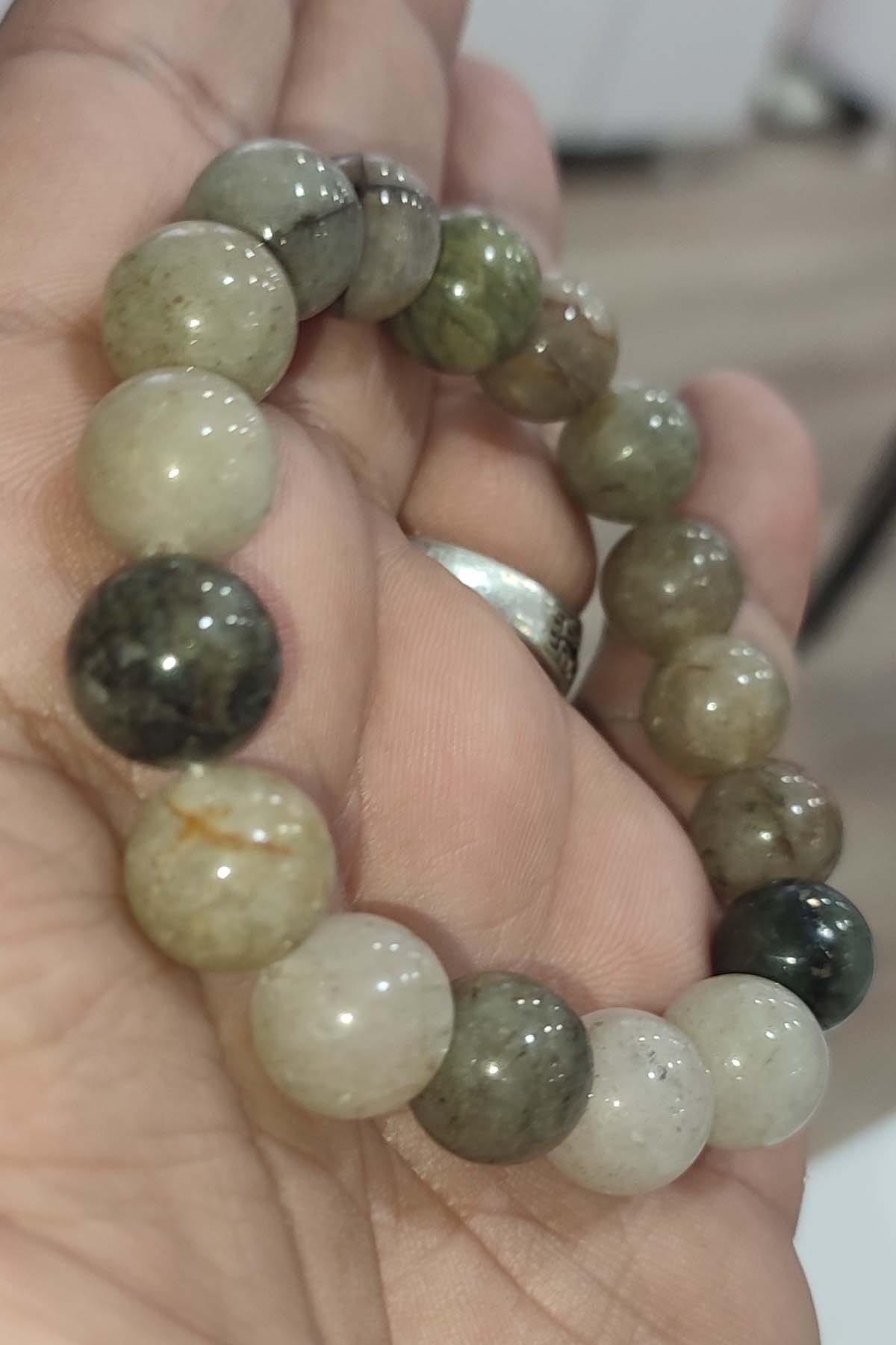 Hint Akik 12 mm Natural Doğaltaş Bileklik