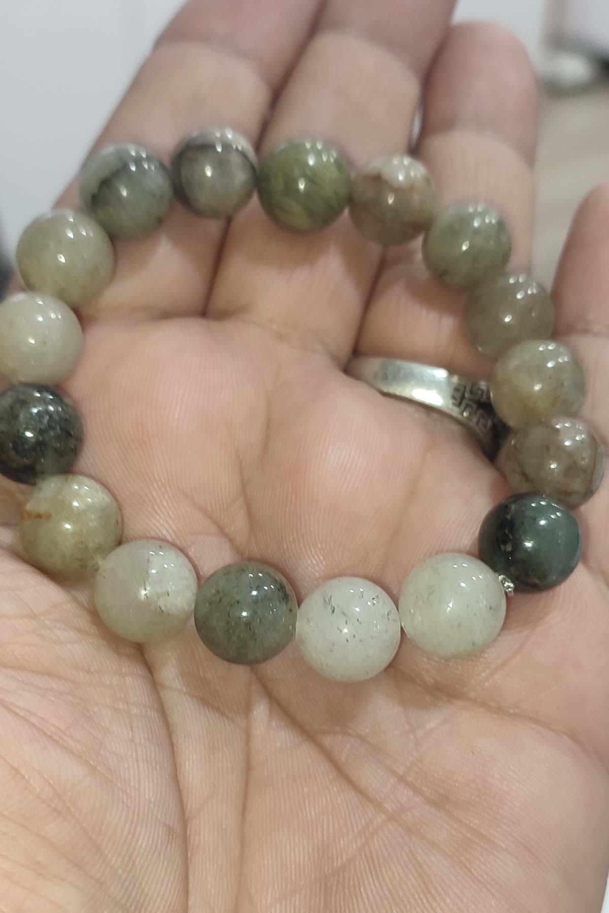 Hint Akik 12 mm Natural Doğaltaş Bileklik - Görsel 3