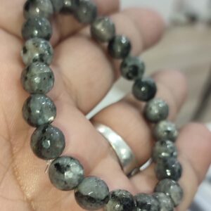 Labradorit Taşı 8 mm Faset Kesim Natural Doğaltaş Bileklik