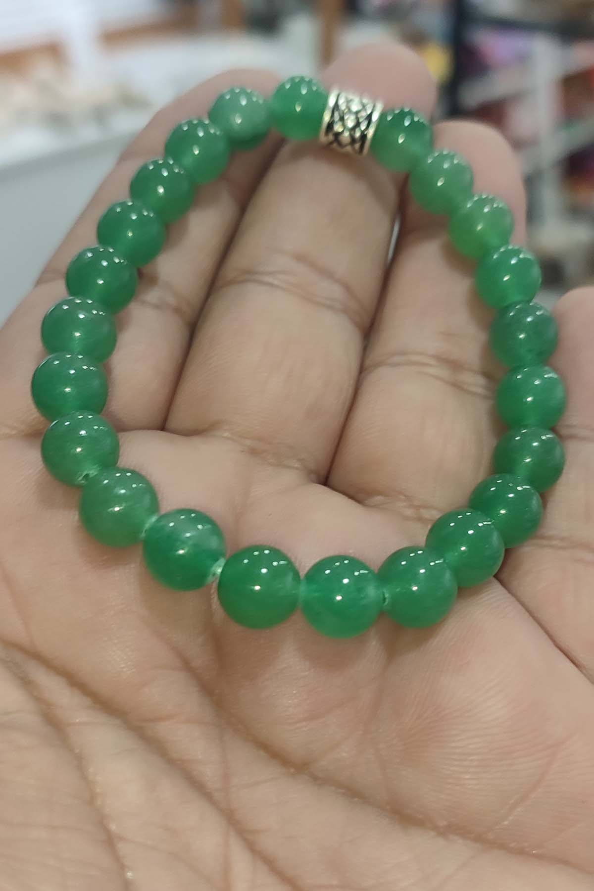 Aventurin Taşı 8 mm Natural Doğaltaş Bileklik - Görsel 4