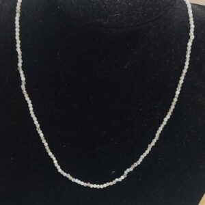 Ay Taşı Faset Kesim 2 mm Natural Doğaltaş Kolye